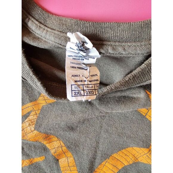 RealTree tan color tee with yellow graphics  size 2xl - Picture 3 of 6